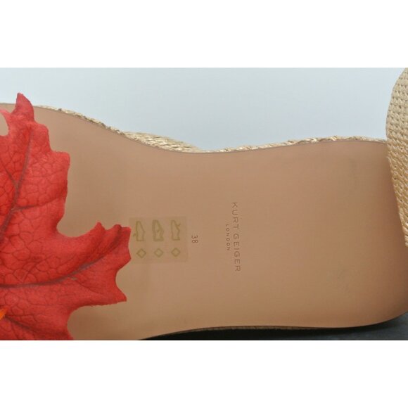 NWT Kurt Geiger Chelsea Flatform Mule Gold Embellished 7.5 - Picture 5 of 5